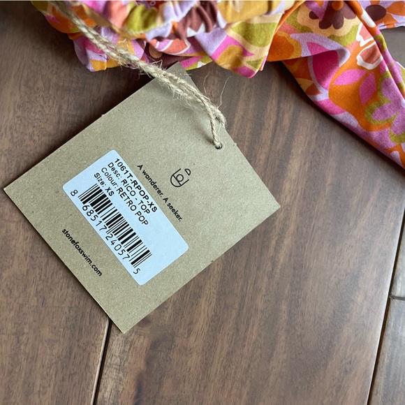 Stone Fox Swim Rico Top Retro Pop Size XS - Picture 2 of 4